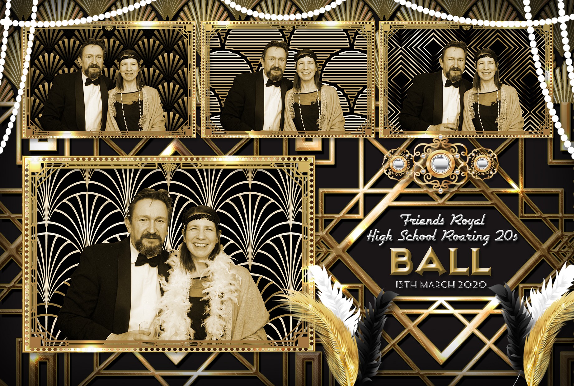 Friends Royal High School Roaring 20s Ball | View more photos from the event at gallery.myphotoboothexperience.co.uk/u/MyPhotoBoothExperienceLtd/Friends-Royal-High-School-Roaring-20s-Ball